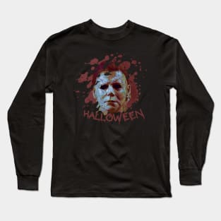 Michael Myers - blood halloween Long Sleeve T-Shirt